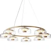 Nuura Blossi 8 pendant, Nordic gold - clear