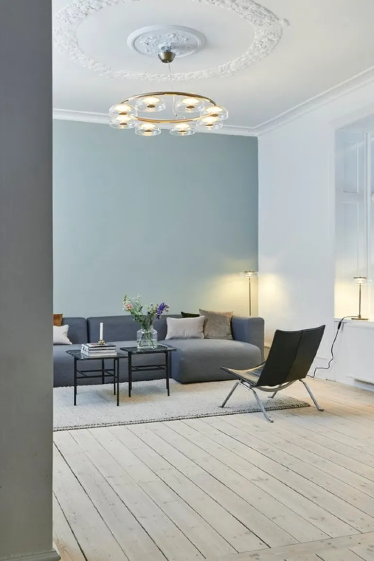 Nuura Blossi 8 pendant, Nordic gold - clear