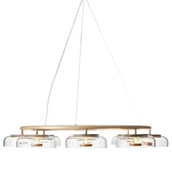 Nuura Blossi 8 pendant, Nordic gold - clear
