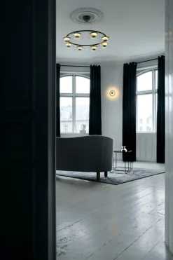 Nuura Blossi 8 pendant, Nordic gold - clear