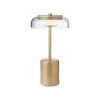 Nuura Blossi Mini portable table lamp, Nordic gold - clear