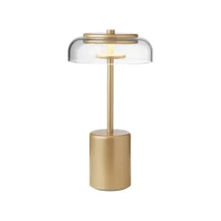 Nuura Blossi Mini portable table lamp, Nordic gold - clear