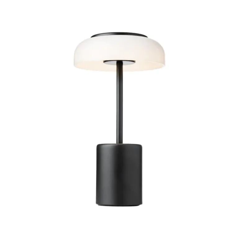 Nuura Blossi Mini portable table lamp, black - opal