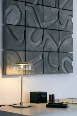 Nuura Blossi table lamp, Nordic gold - clear