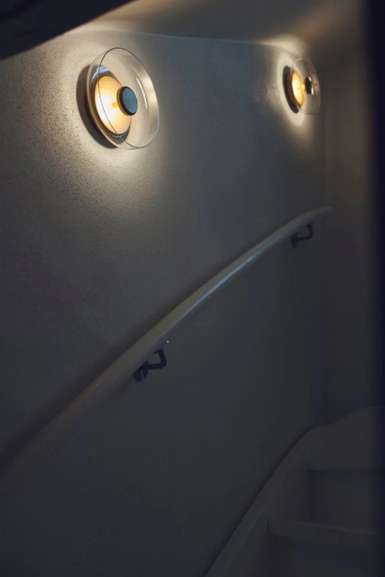 Nuura Blossi wall/ceiling lamp, Nordic gold - clear