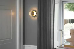 Nuura Blossi wall/ceiling lamp, Nordic gold - clear