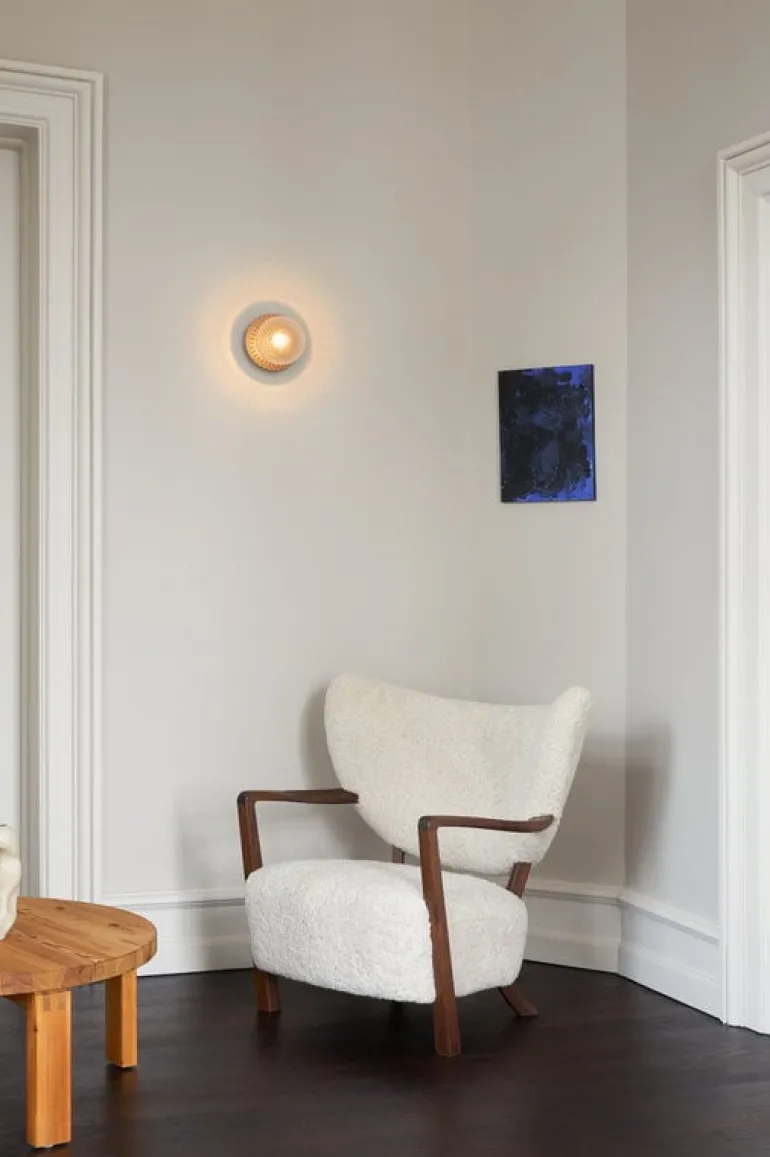 Nuura Liila 1 wall/ceiling lamp, medium, dark bronze - optic clear