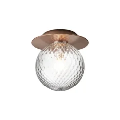 Nuura Liila 1 wall/ceiling lamp, medium, dark bronze - optic clear