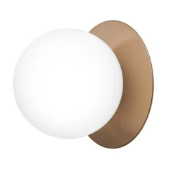 Nuura Liila 1 wall/ceiling lamp, medium, dark bronze - opal white