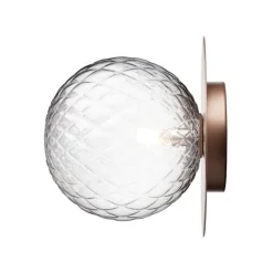 Nuura Liila 1 wall/ceiling lamp, large, dark bronze - optic clear