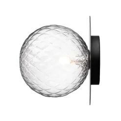 Nuura Liila 1 wall/ceiling lamp, large, black - optic clear
