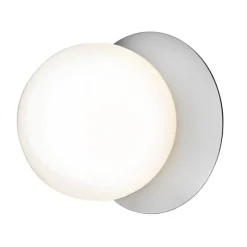 Nuura Liila 1 wall/ceiling lamp, medium, silver - opal