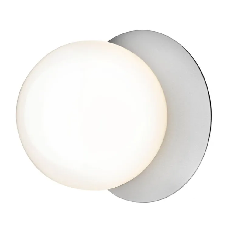 Nuura Liila 1 wall/ceiling lamp, medium, silver - opal