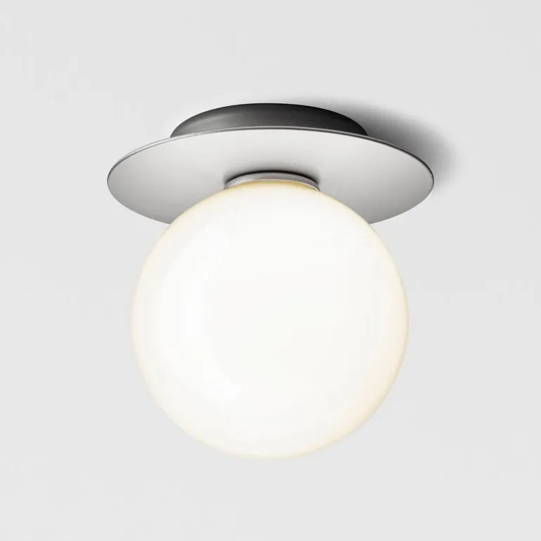 Nuura Liila 1 wall/ceiling lamp, medium, silver - opal