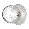 Nuura Liila 1 wall/ceiling lamp, medium, silver - optic clear