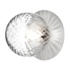 Nuura Liila 1 wall/ceiling lamp, medium, silver - optic clear