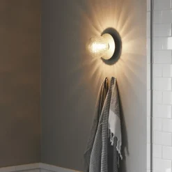 Nuura Liila 1 wall/ceiling lamp, medium, silver - optic clear