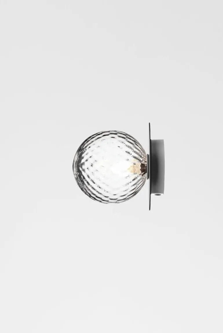 Nuura Liila 1 wall/ceiling lamp, medium, silver - optic clear