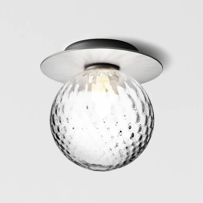 Nuura Liila 1 wall/ceiling lamp, medium, silver - optic clear