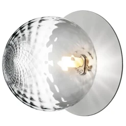 Nuura Liila 1 wall/ceiling lamp, large, silver - optic clear