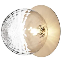 Nuura Liila 1 wall/ceiling lamp, large, gold - optic clear