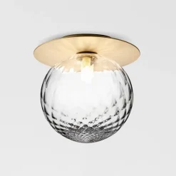 Nuura Liila 1 wall/ceiling lamp, large, gold - optic clear