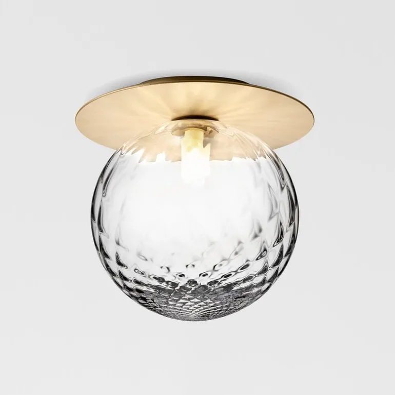 Nuura Liila 1 wall/ceiling lamp, large, gold - optic clear