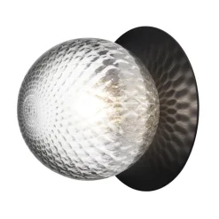 Nuura Liila 1 wall/ceiling lamp, medium, black - optic clear