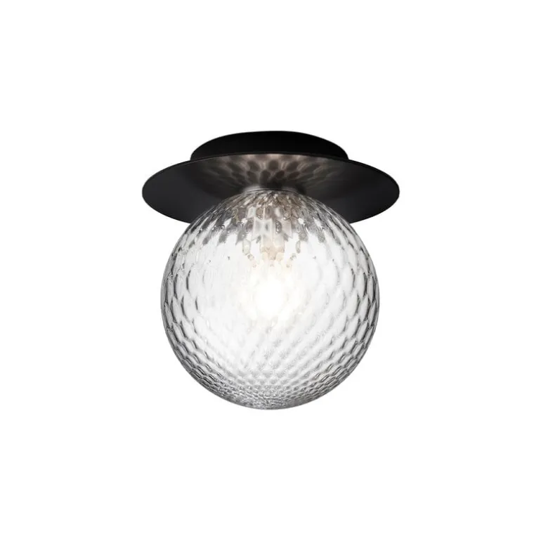 Nuura Liila 1 wall/ceiling lamp, medium, black - optic clear