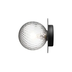 Nuura Liila 1 wall/ceiling lamp, medium, black - optic clear