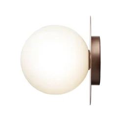 Nuura Liila 1 wall/ceiling lamp, large, dark bronze - opal white