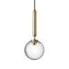 Nuura Miira 1 pendant, brass - optic clear
