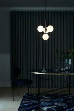 Nuura Miira 4 pendant, rock grey - opal white