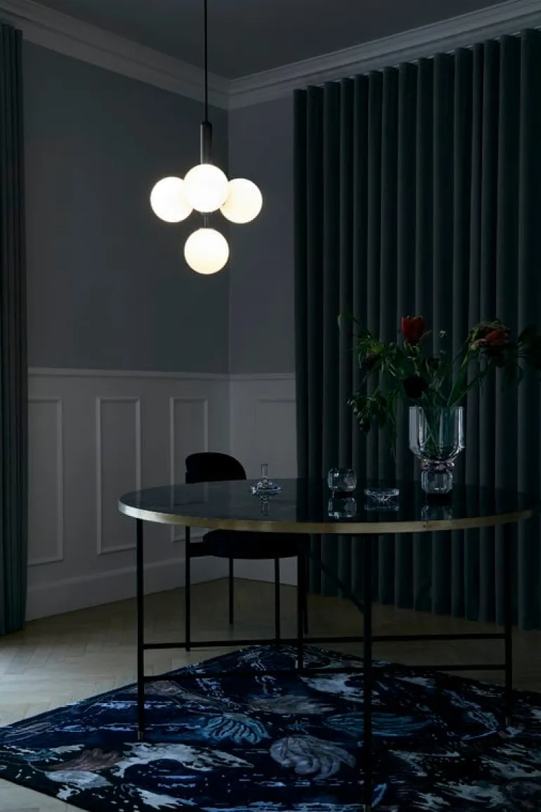 Nuura Miira 4 pendant, rock grey - opal white