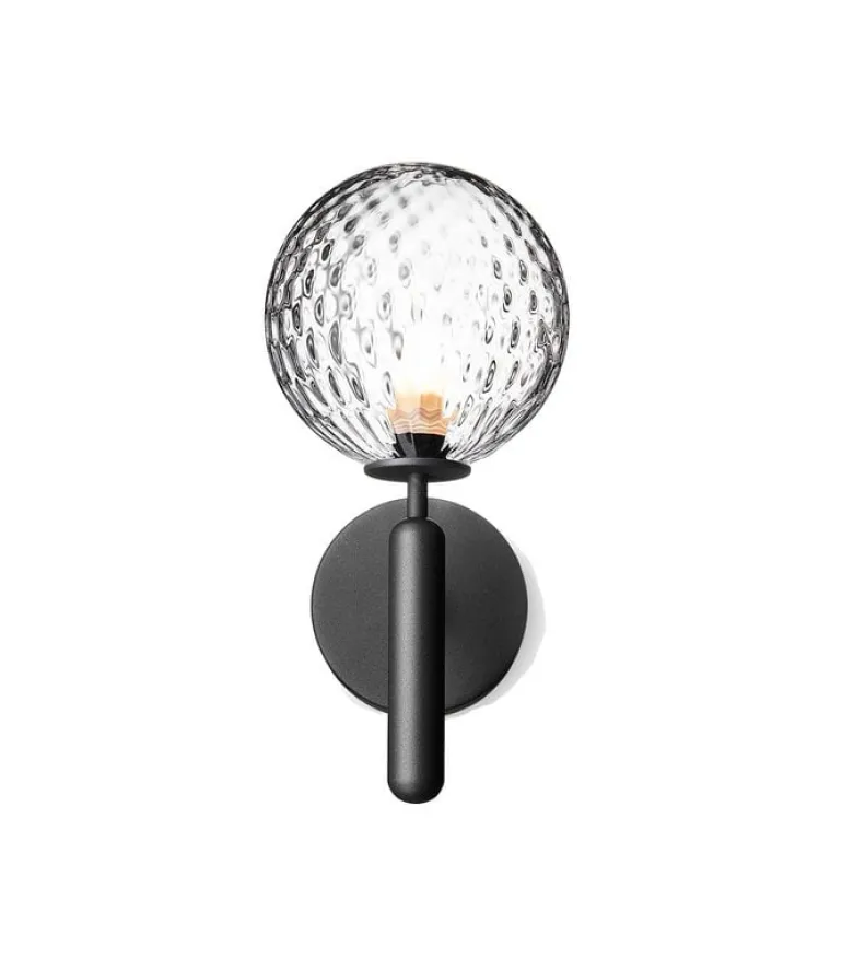 Nuura Miira wall lamp, rock grey - optic clear