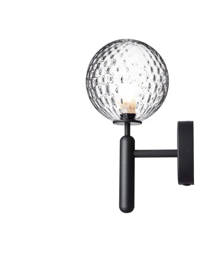 Nuura Miira wall lamp, rock grey - optic clear