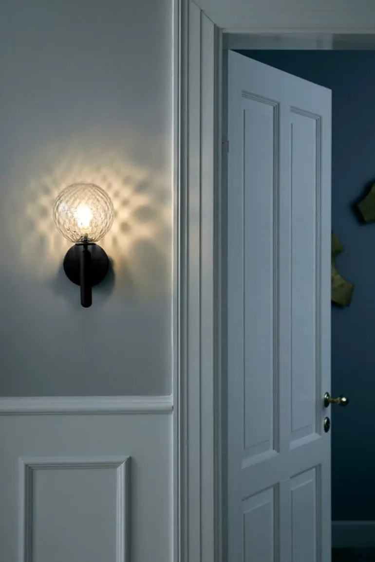 Nuura Miira wall lamp, rock grey - optic clear