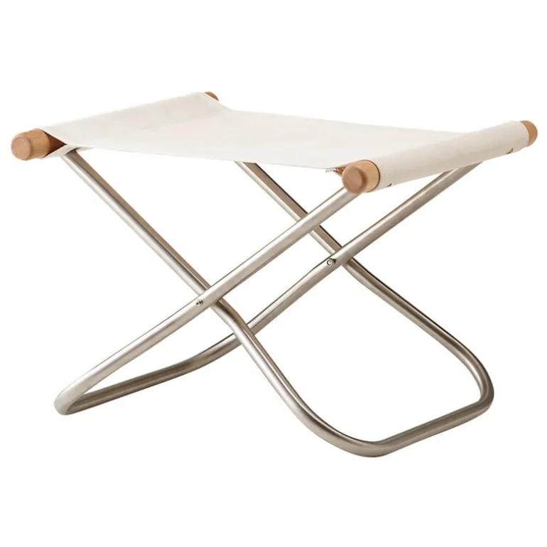 Nychair X Nychair X ottoman, beech - white