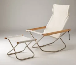 Nychair X Nychair X rocking chair, beech - white