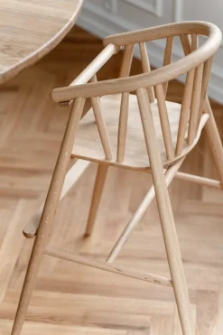 Oaklings Saga high chair, oak