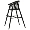 Oaklings Saga high chair, black stained oak