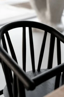 Oaklings Saga high chair, black stained oak