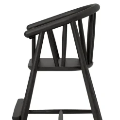 Oaklings Saga high chair, black stained oak