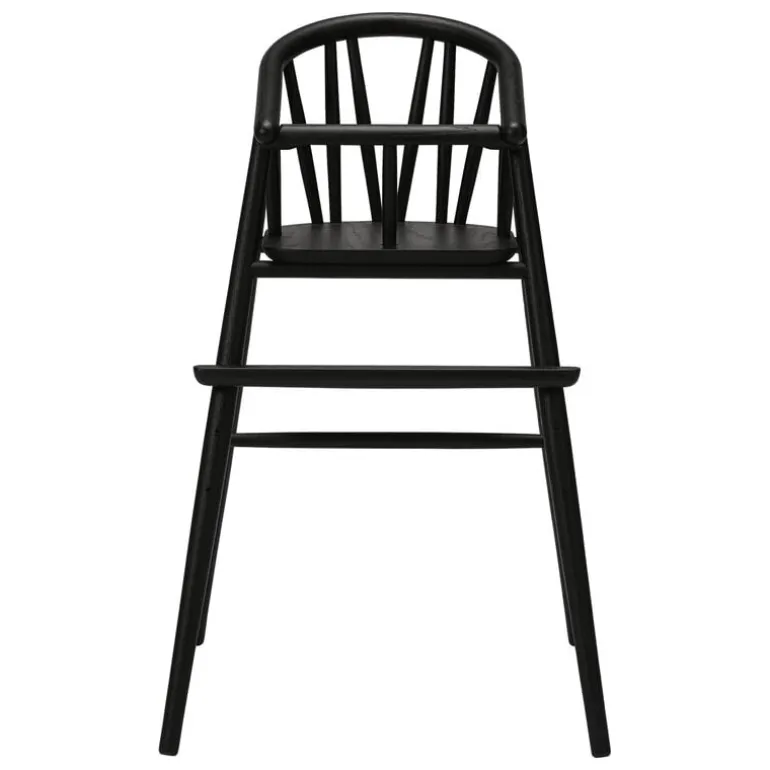 Oaklings Saga high chair, black stained oak