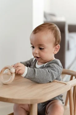 Oaklings Smilla toddler chair with tray, oak