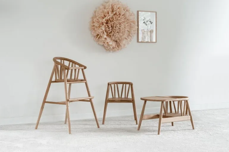 Oaklings Storm kid's chair, oak