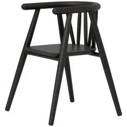 Oaklings Storm kid's chair, black stained oak