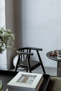 Oaklings Storm kid's chair, black stained oak