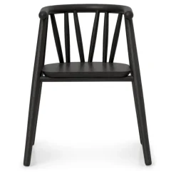 Oaklings Storm kid's chair, black stained oak