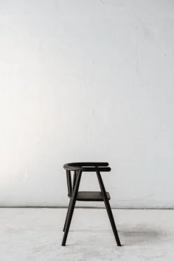 Oaklings Storm kid's chair, black stained oak